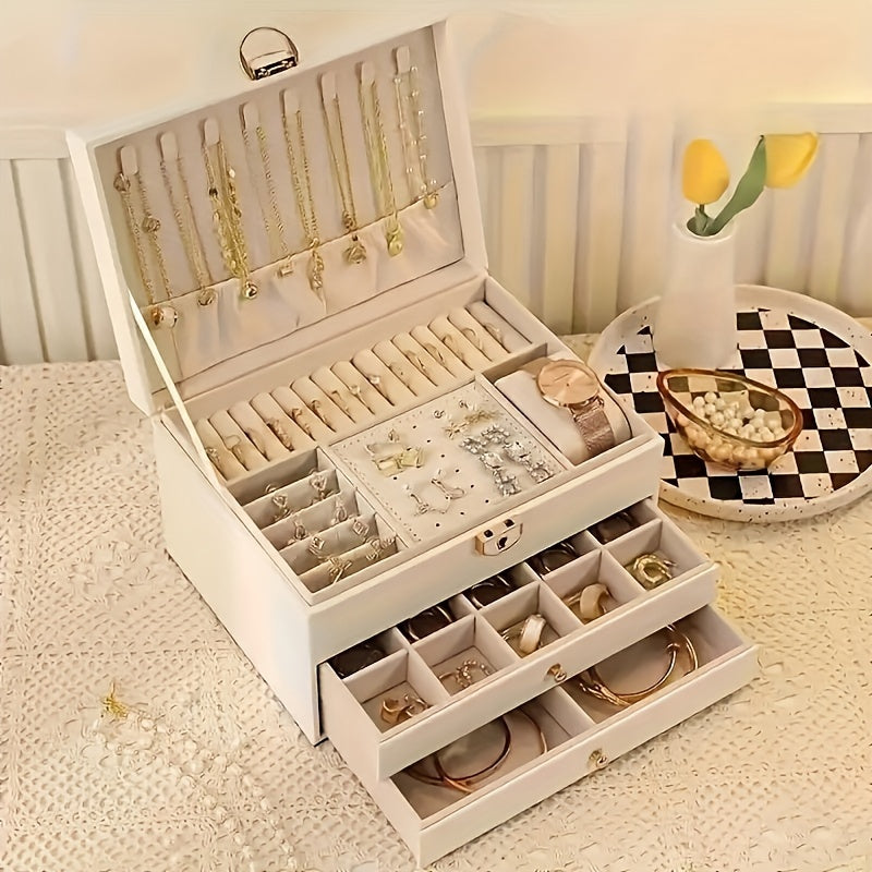Luxury Jewelry Storage Box for Necklaces, Rings & Bracelets