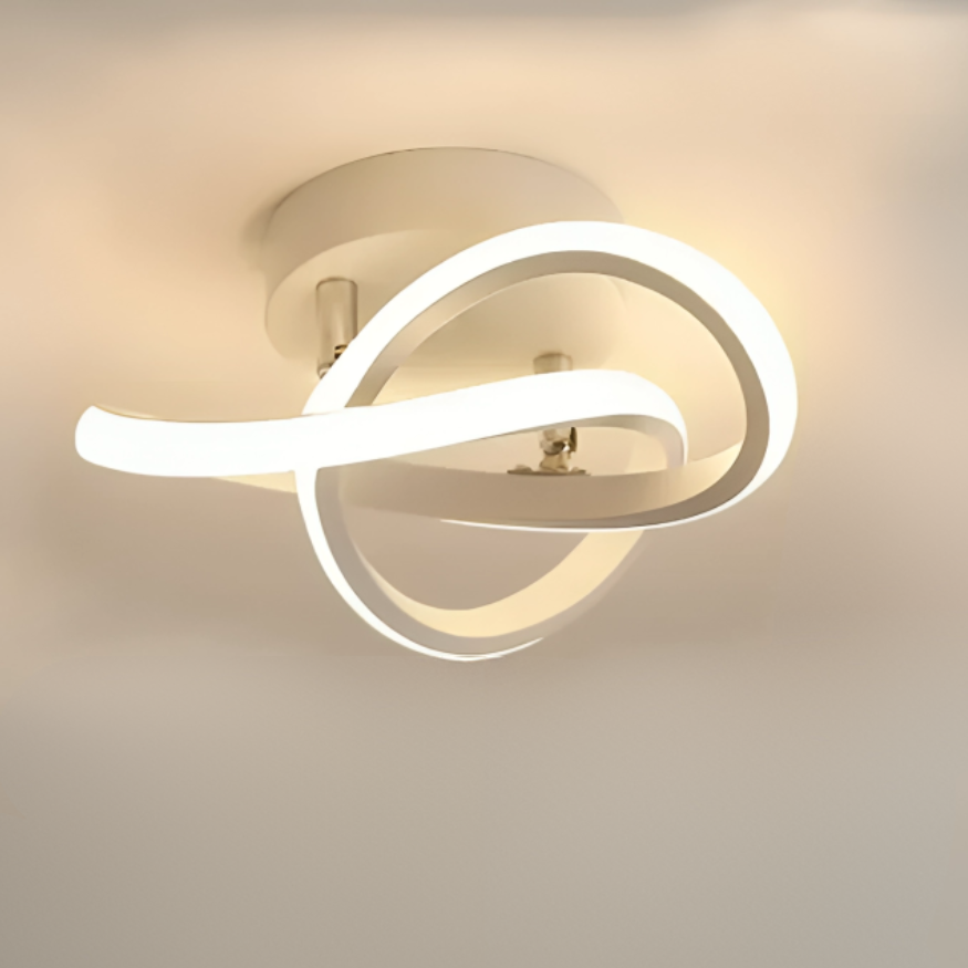 Modern Double-Ring LED Ceiling Light