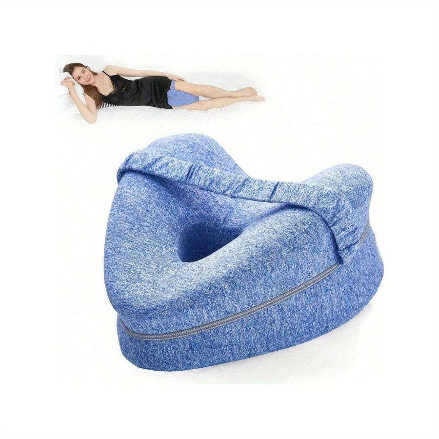 Ergonomic Side Sleeper Knee Pillow with Removable Washable Cover