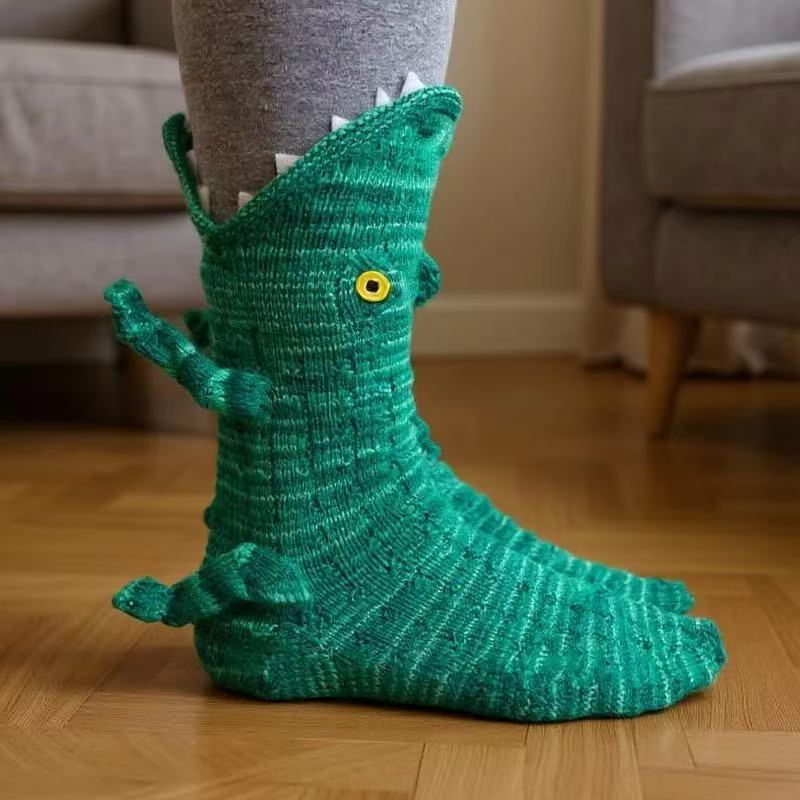 Cozy Knit Animal Slipper Socks for Indoor Wear