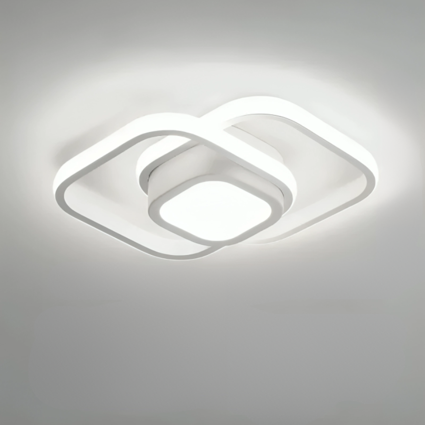 Modern Double-Ring LED Ceiling Light