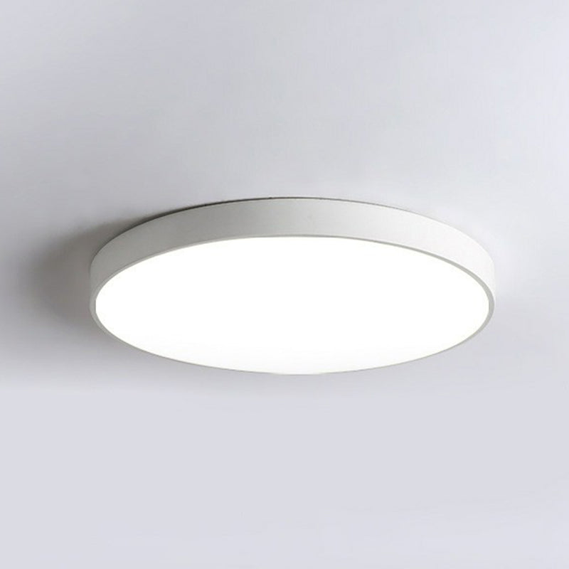 Ultra-Slim Round Nordic-Style LED Ceiling Light for Bedrooms