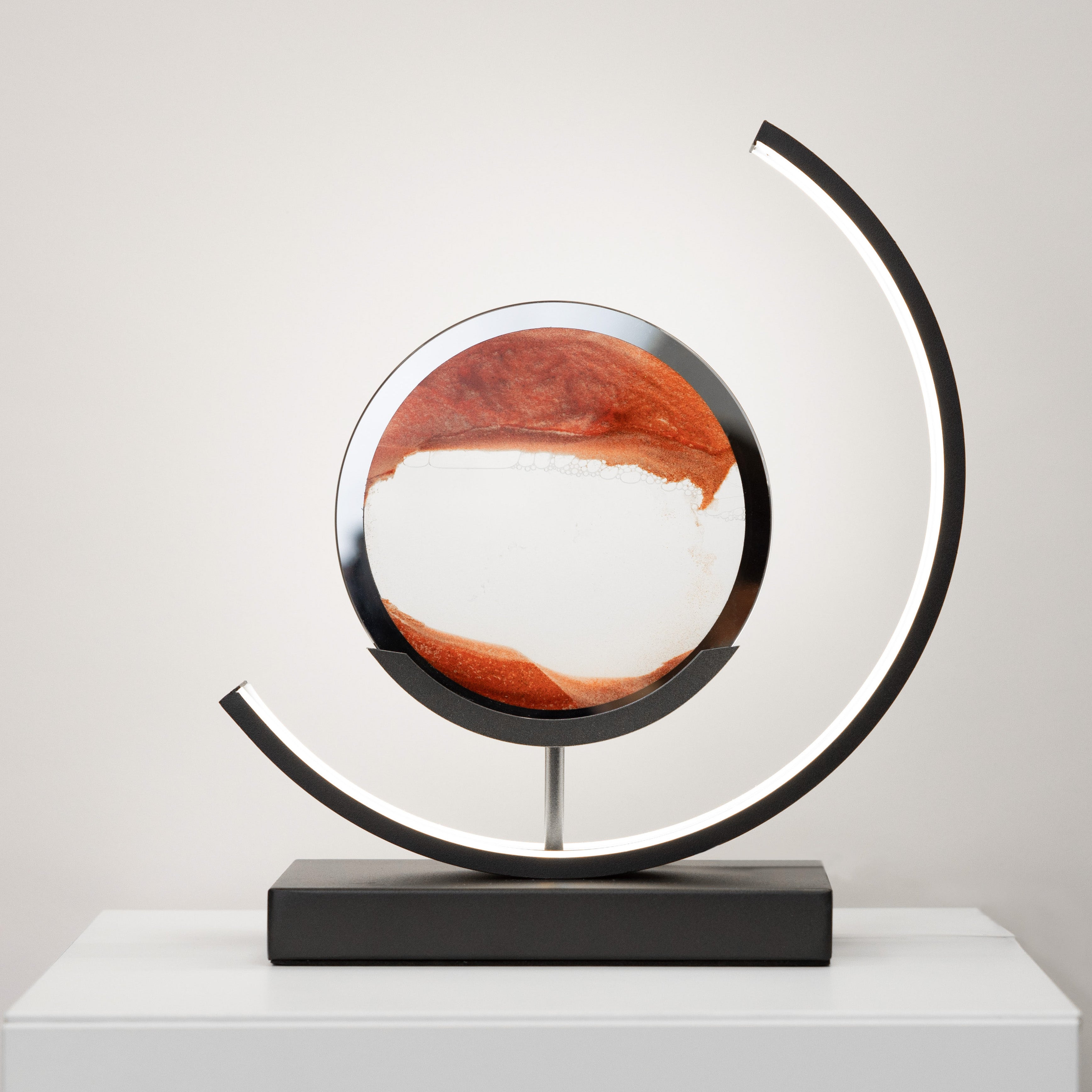 Minimalist Hourglass-Shaped Accent Table Lamp