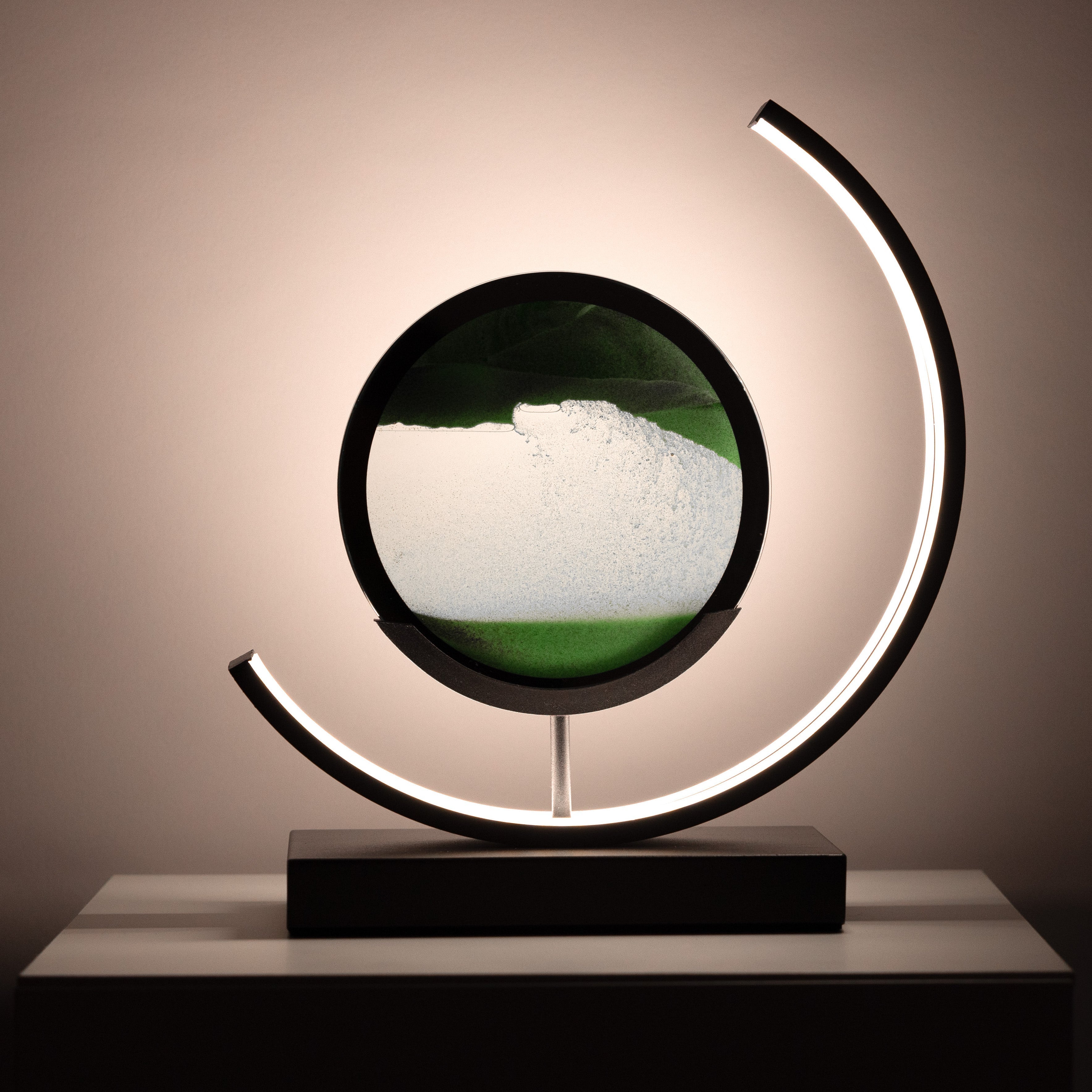 Minimalist Hourglass-Shaped Accent Table Lamp