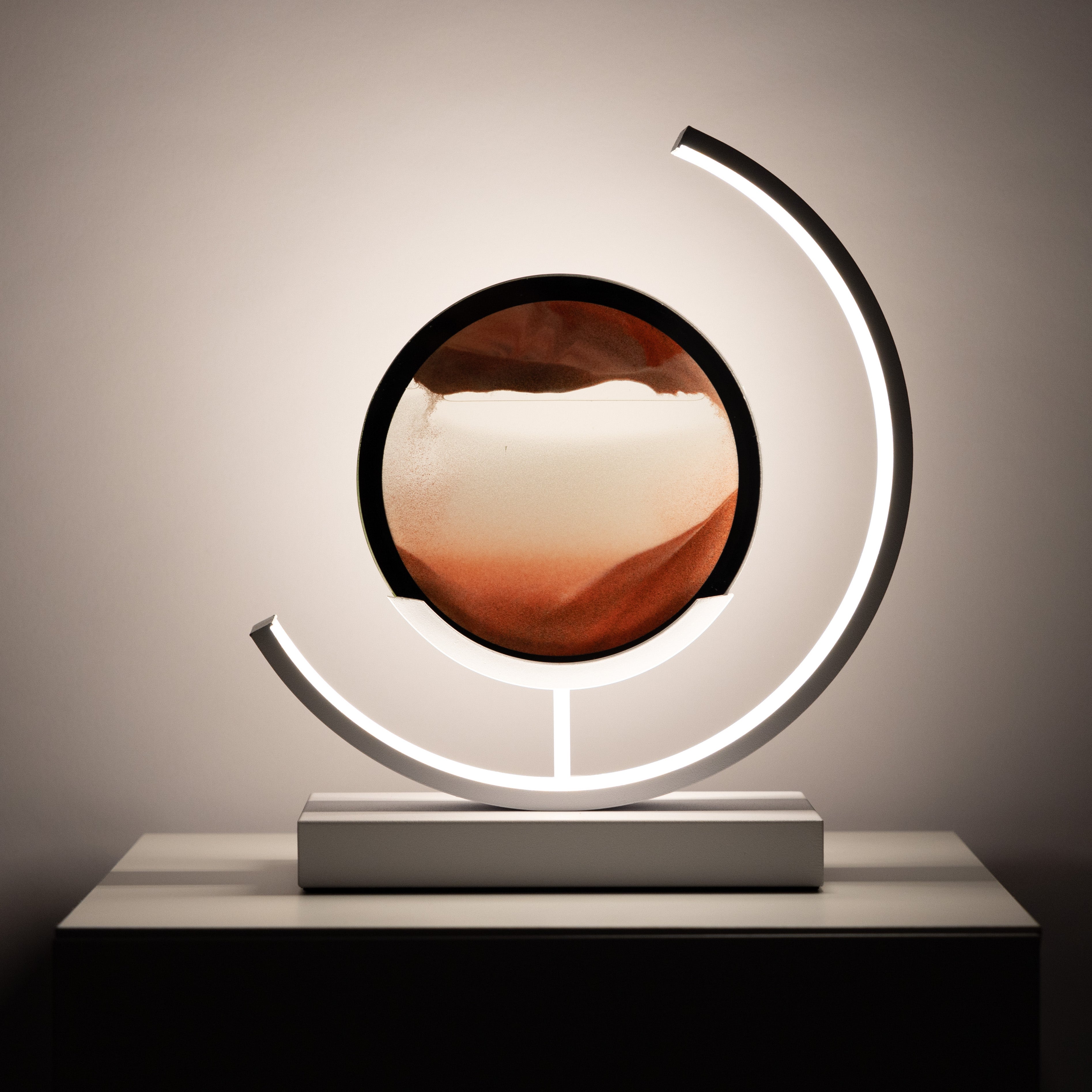Minimalist Hourglass-Shaped Accent Table Lamp