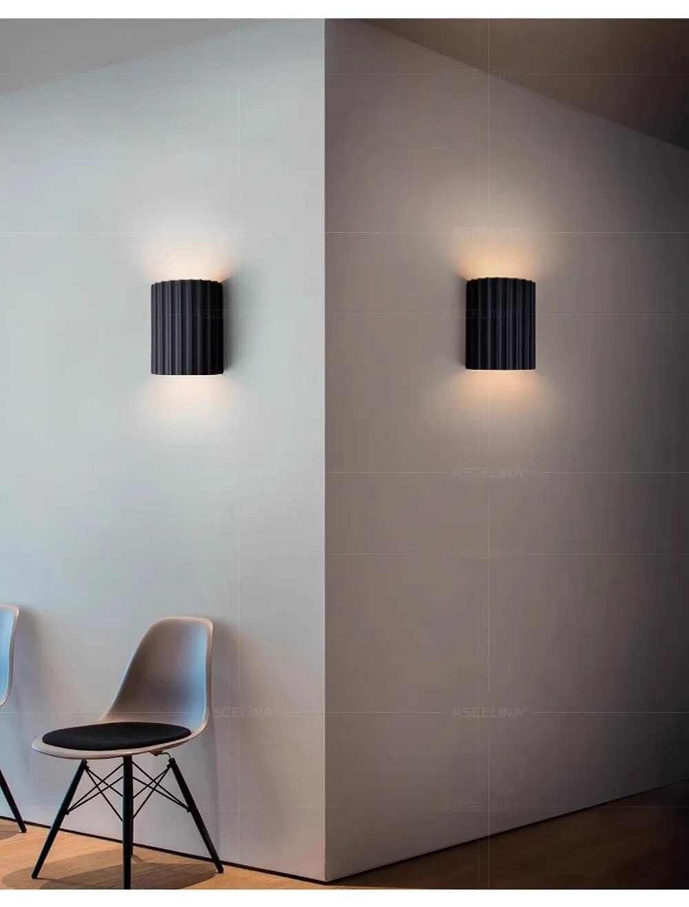 LumiGlo Modern Resin Wall Sconce