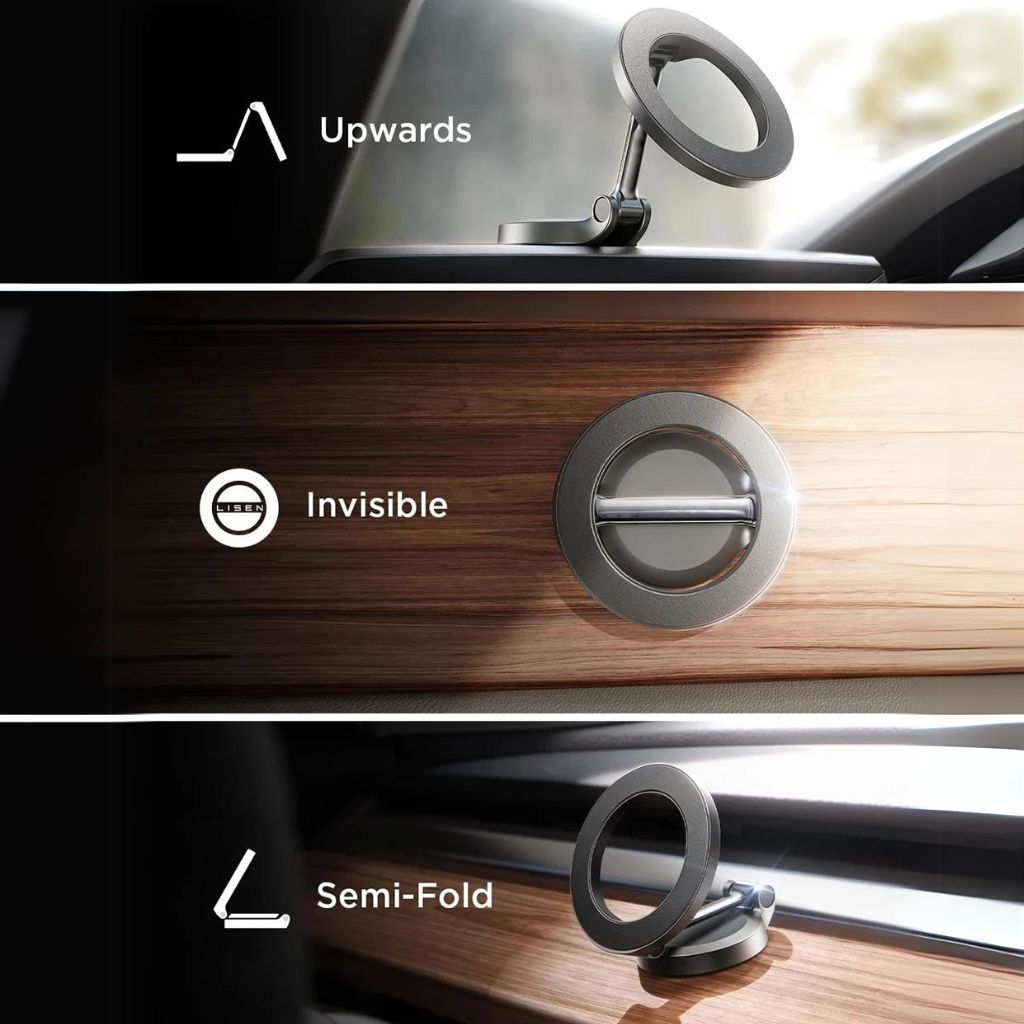 360-Degree Adjustable Magnetic Car Phone Mount