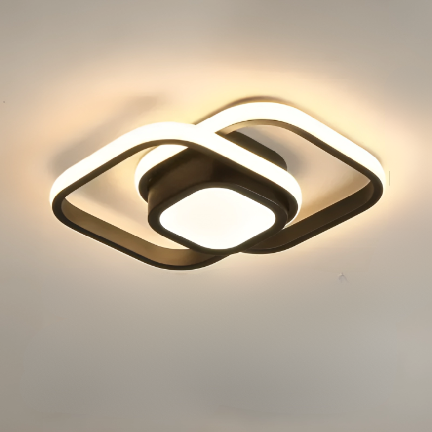 Modern Double-Ring LED Ceiling Light