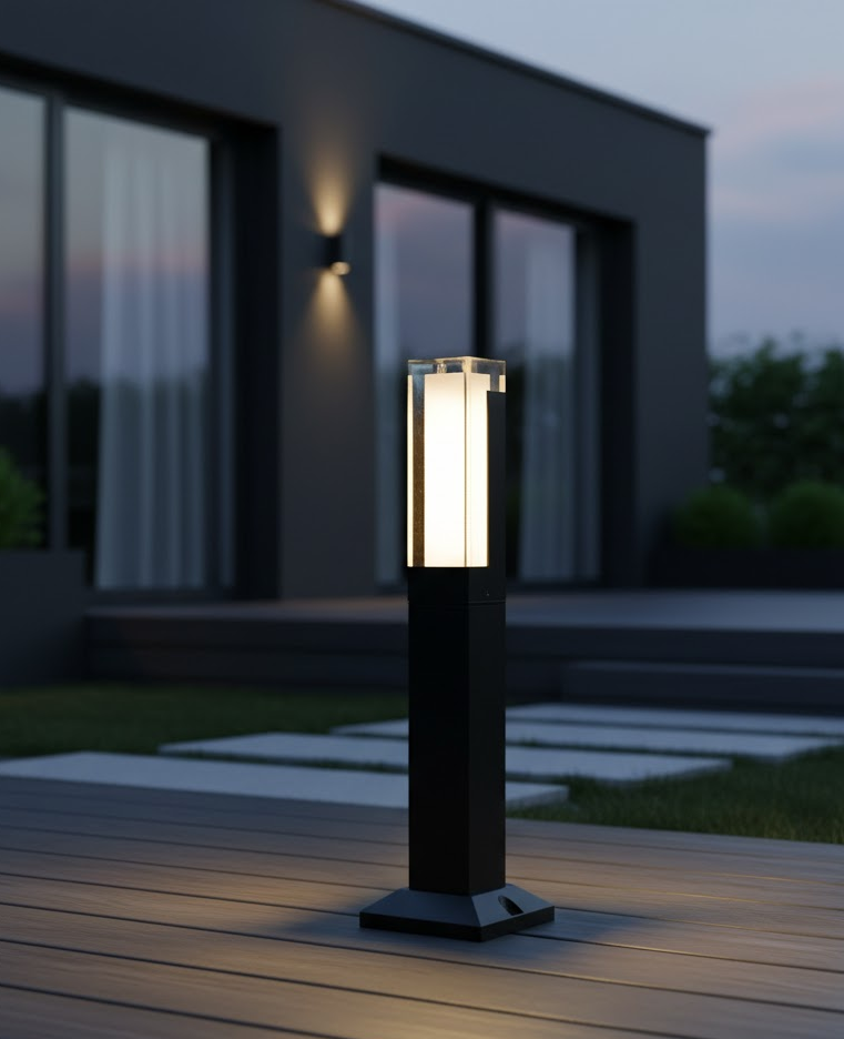 Waterproof Black Stainless Steel LED Garden Lights