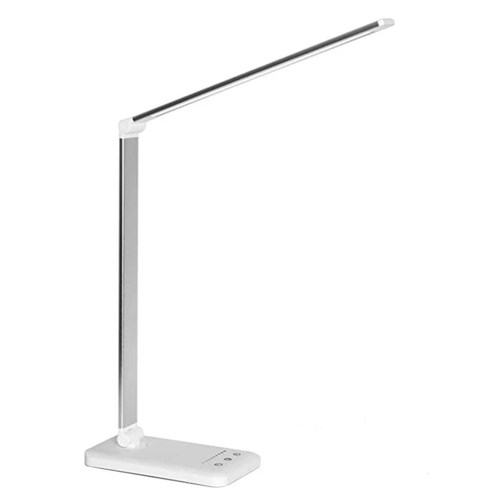 LED Desk Lamp with USB Charging Port, 5 Light Modes and Brightness Levels