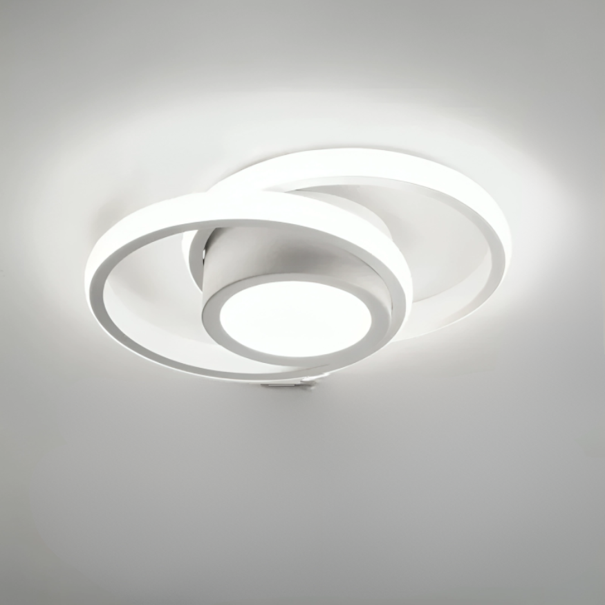 Modern Double-Ring LED Ceiling Light