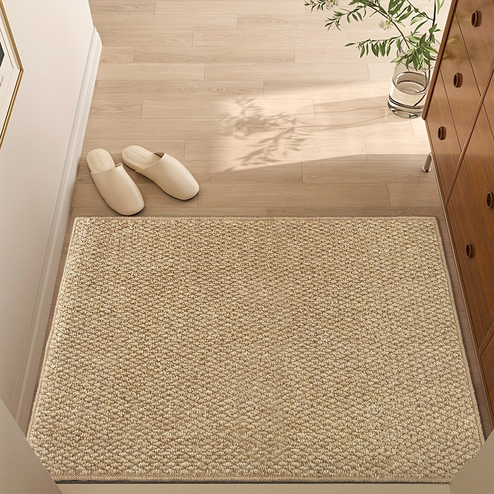 Jute-Style Indoor/Outdoor Door Mat – Soft, Absorbent, and Easy to Clean
