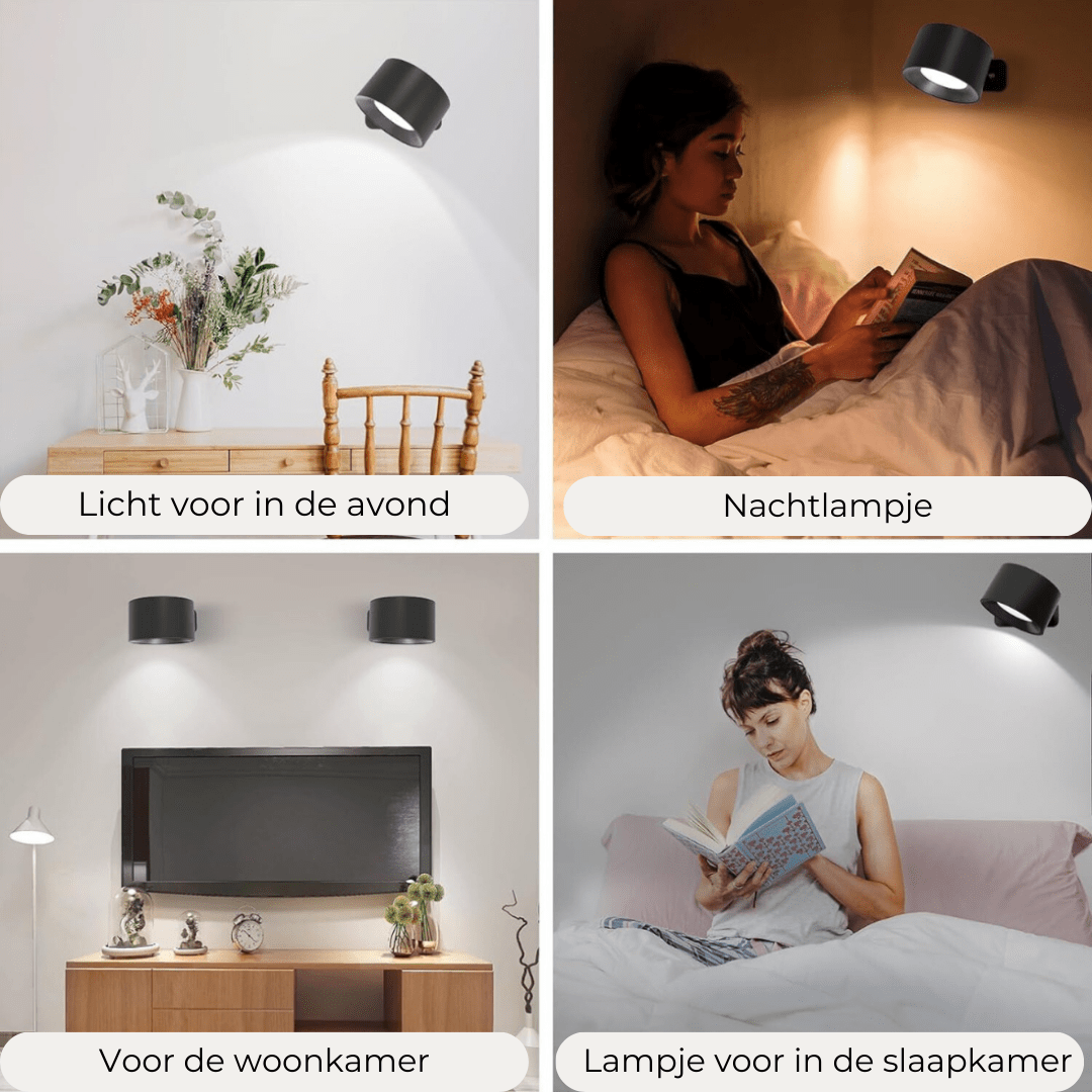 Rechargeable Cordless 360° Wall Light