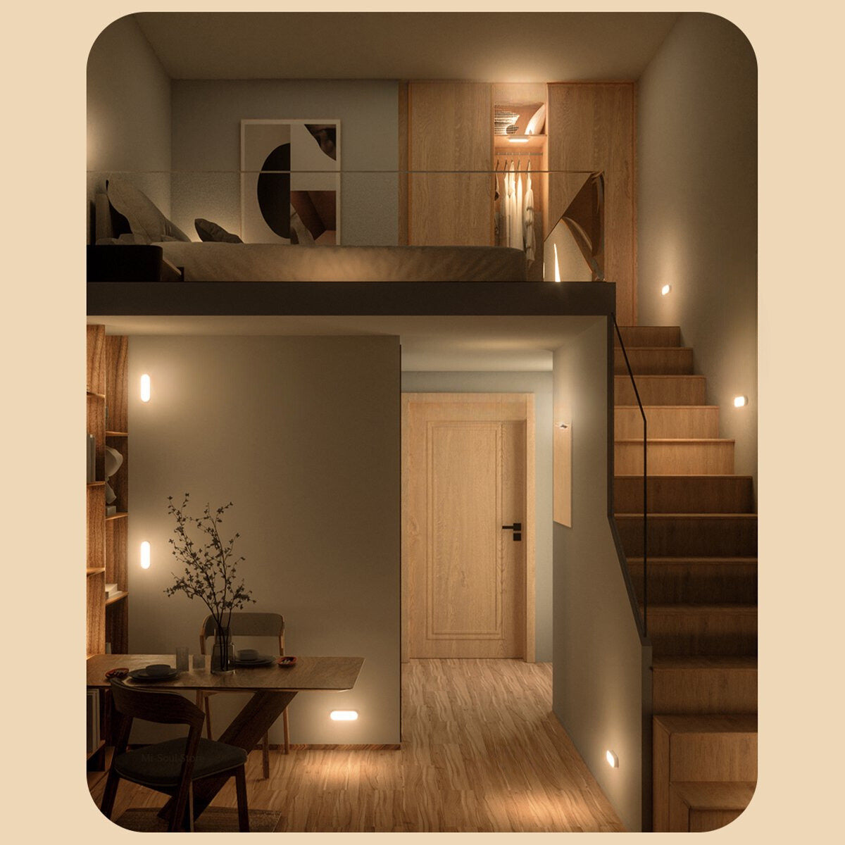 Rechargeable Motion-Activated LED Wall Light