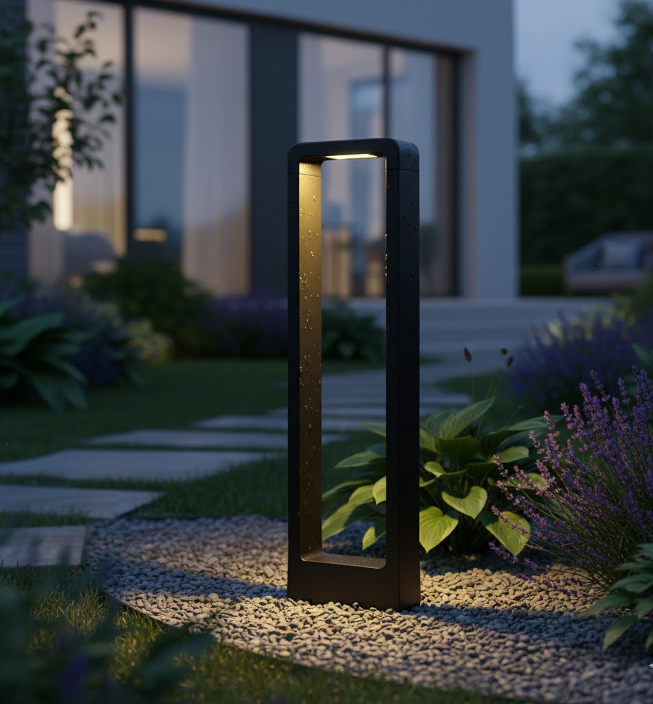 Waterproof Black Stainless Steel LED Garden Lights