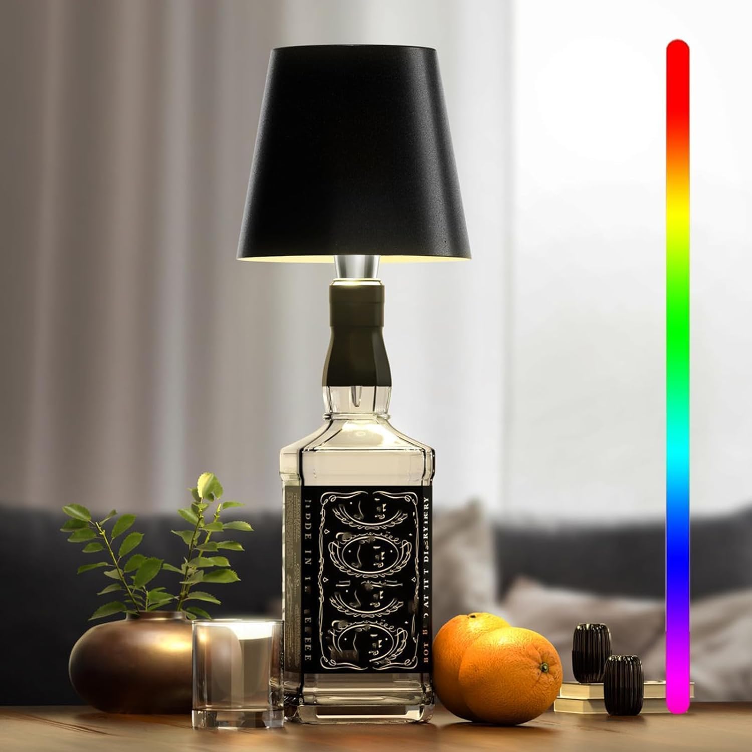 Bottle-Shaped Light Fixture