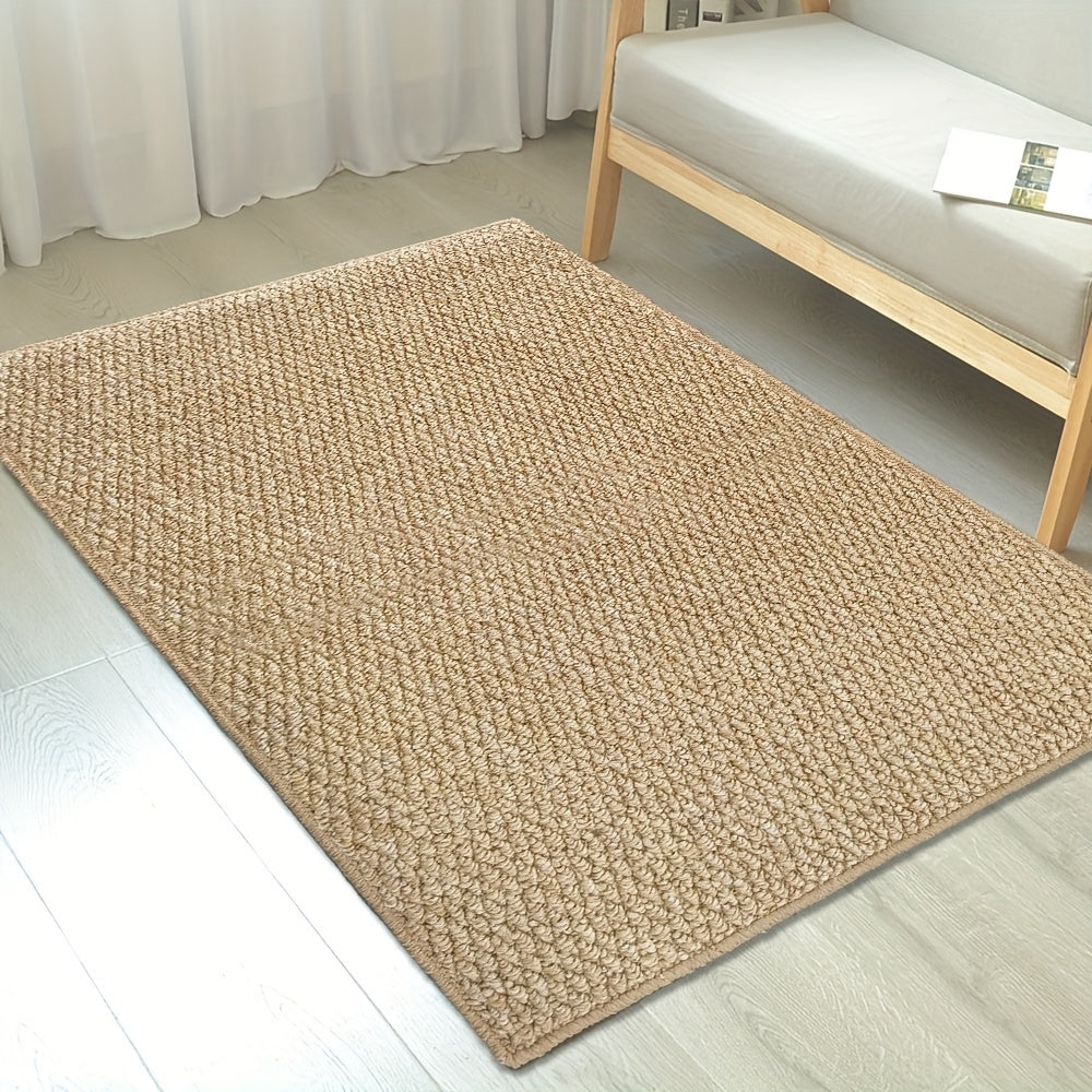 Jute-Style Indoor/Outdoor Door Mat – Soft, Absorbent, and Easy to Clean