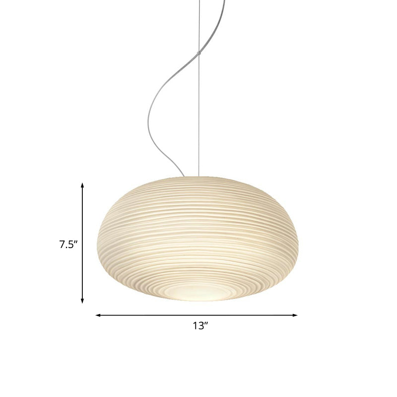 Ribbed Glass Ceiling Pendant Light