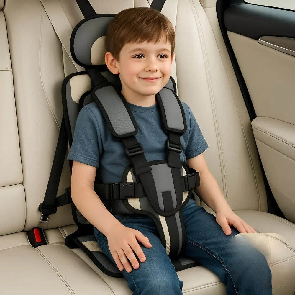 Portable Travel Car Seat with Comfort Seatbelt