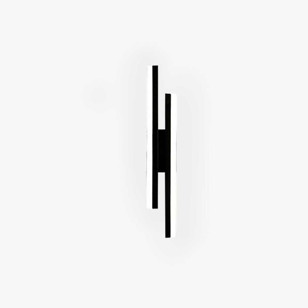Modern Black and Gold LED Wall Sconce - Acrylic & Metal