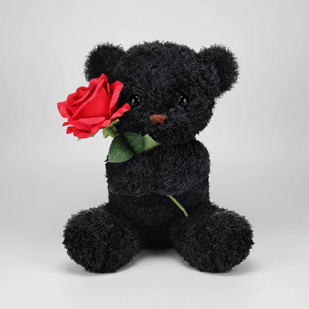 Rose-Shaped Teddy Bear Plush Valentine's Gift