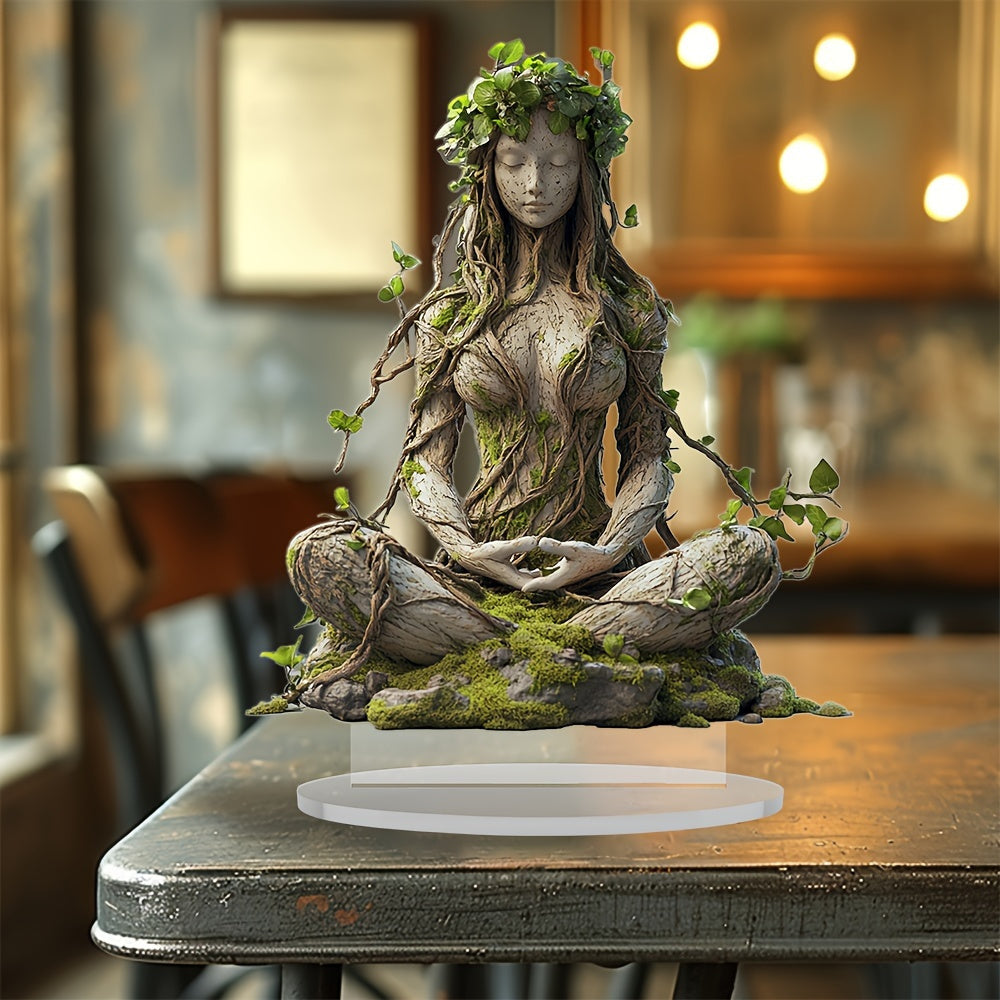 Bohemian Goddess Acrylic Sculpture Decorative Art Piece 20 cm 2