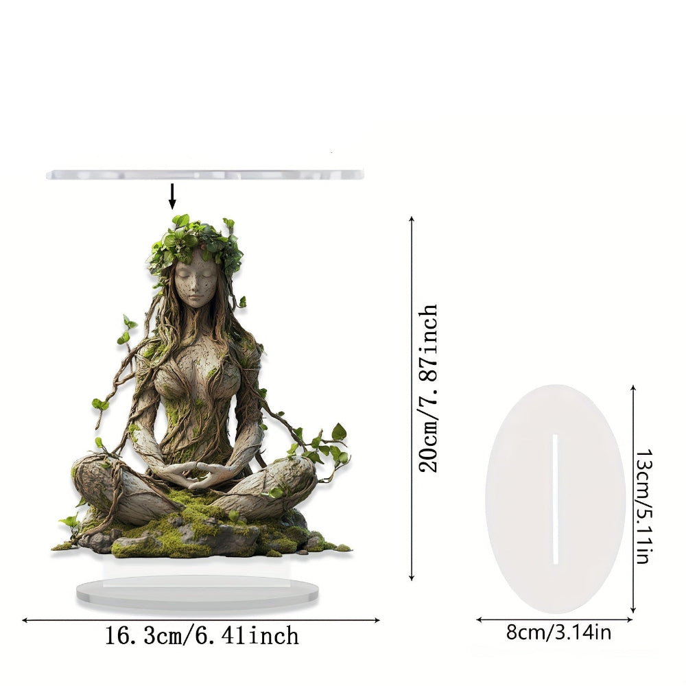 Bohemian Goddess Acrylic Sculpture Decorative Art Piece 20 cm 3