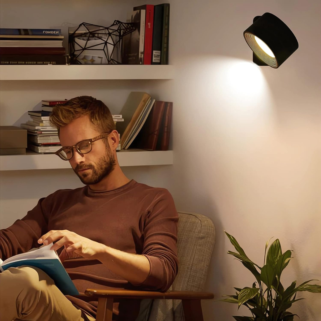 Rechargeable Cordless 360° Wall Light
