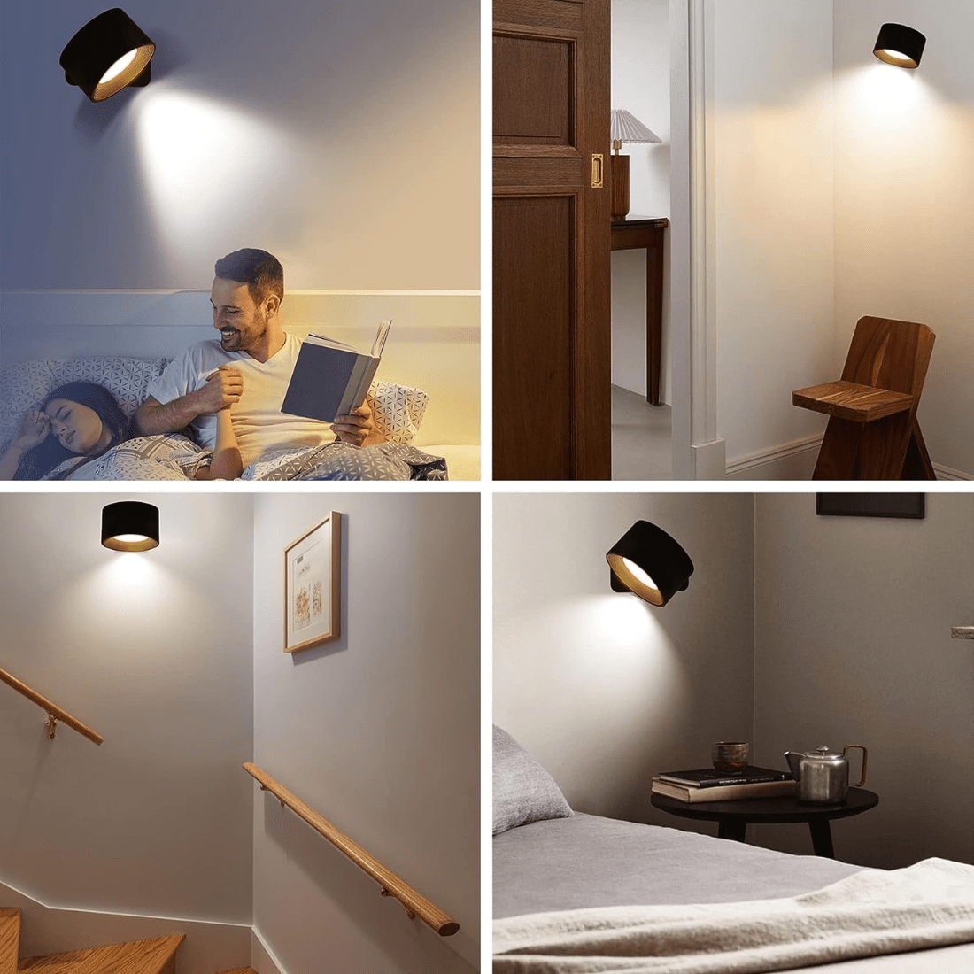 Rechargeable Cordless 360° Wall Light