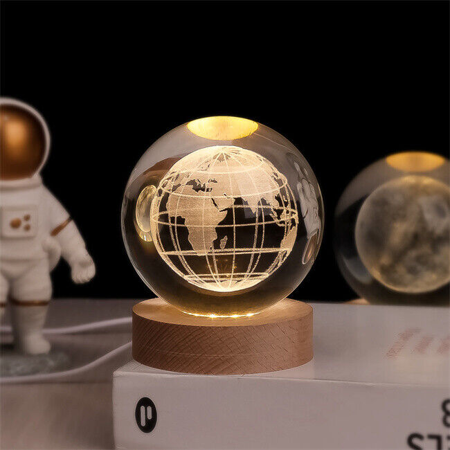 Glowing Crystal Sphere Light