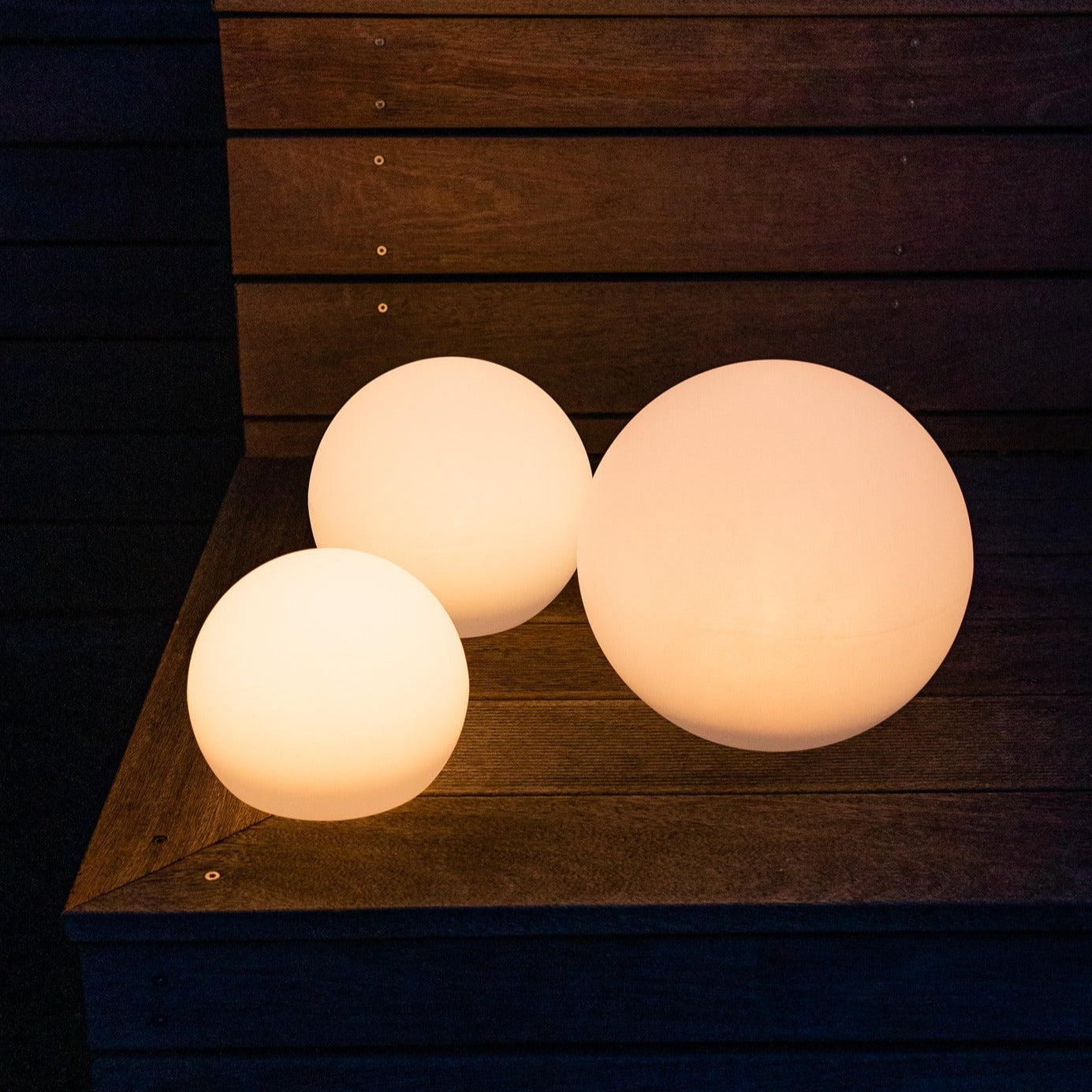 Round Outdoor Garden Light