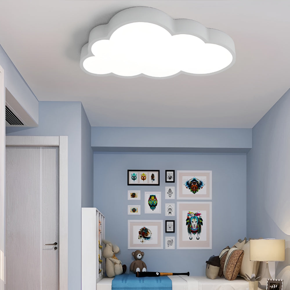 Cloud-Shaped LED Ceiling Light for Kids' Rooms