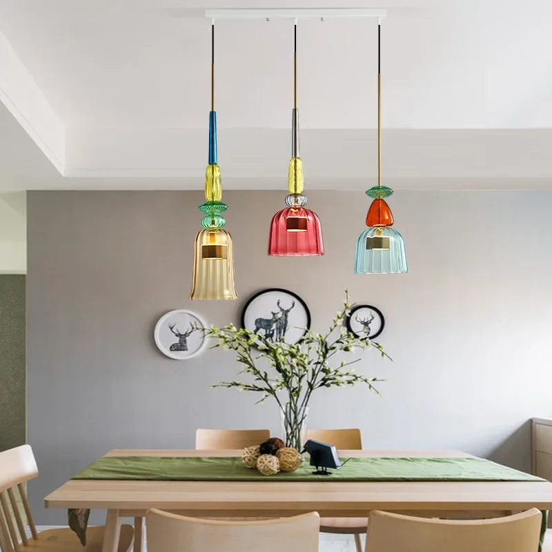 Colorful Glass Pendant Ceiling Lights