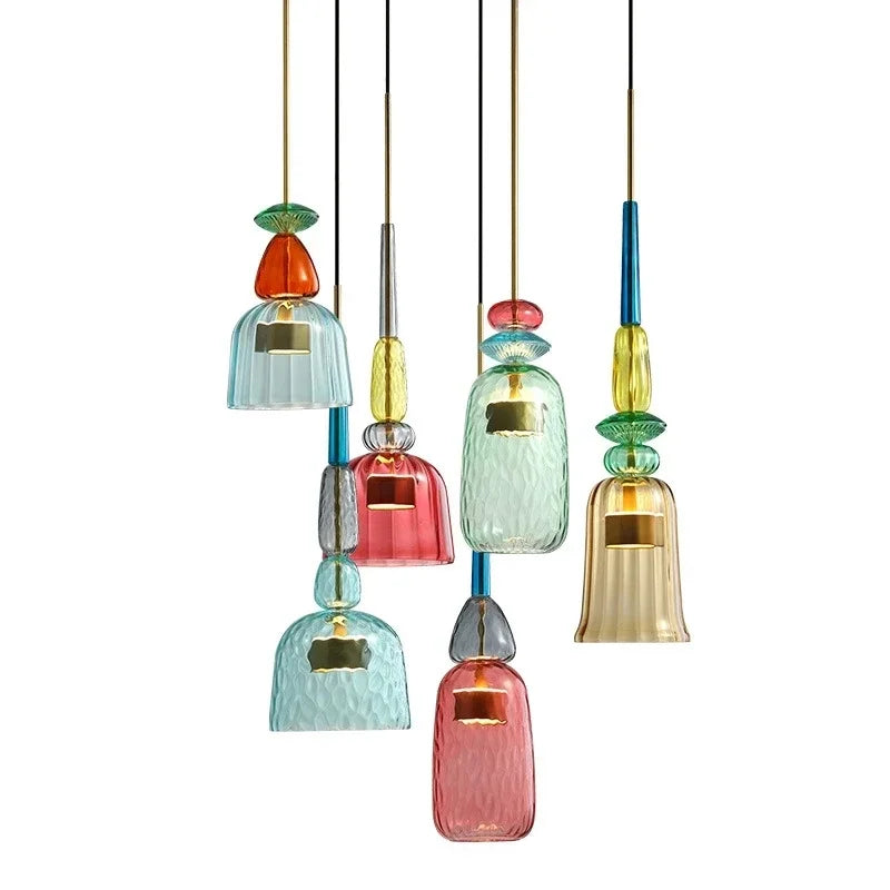 Colorful Glass Pendant Ceiling Lights