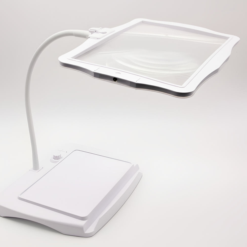 Flexible Arm LED Magnifying Desk Lamp for Reading