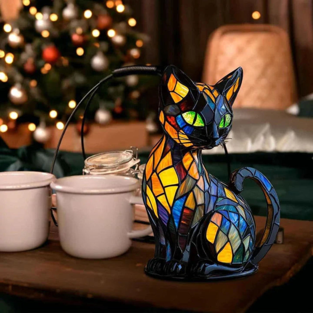 Luminous Cat Lamp Handmade Decorative Mood Lighting Bedside Accent 3
