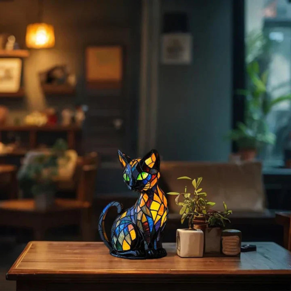 Luminous Cat Lamp Handmade Decorative Mood Lighting Bedside Accent 4