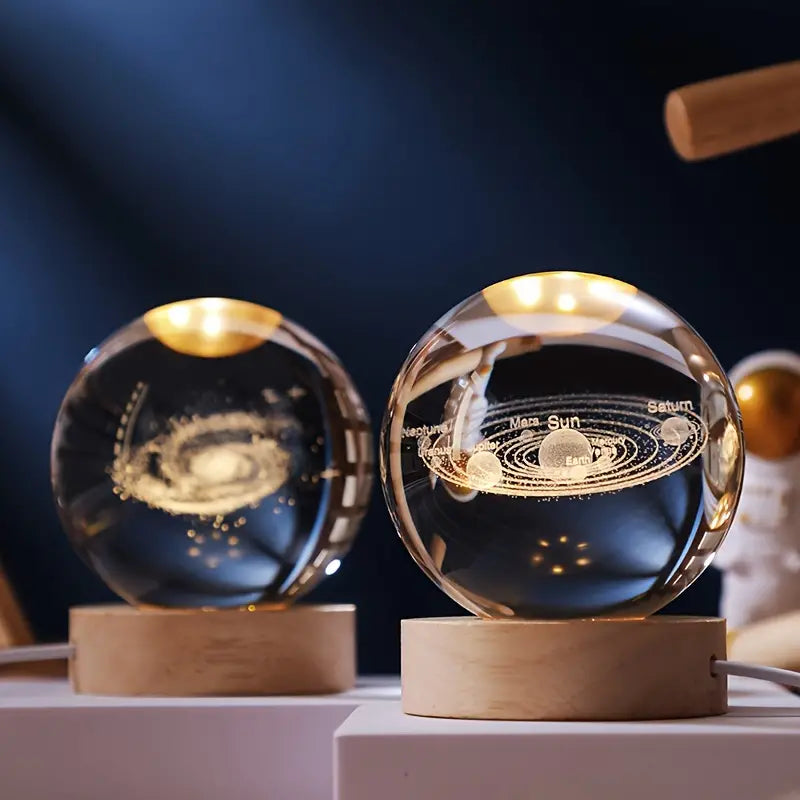 Glowing Crystal Sphere Light