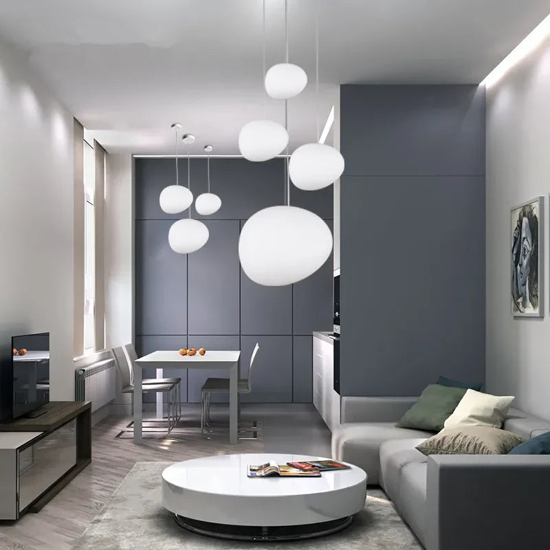 Round Glass Sphere Pendant Ceiling Light