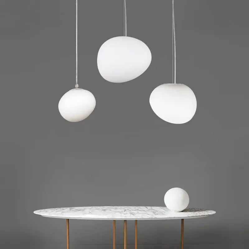Round Glass Sphere Pendant Ceiling Light