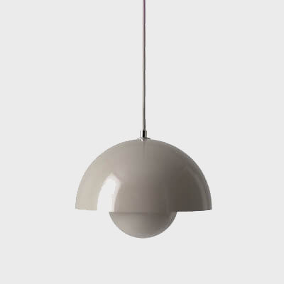 Scandinavian Macaron Single-Light Half-Moon Pendant
