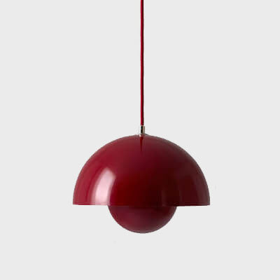 Scandinavian Macaron Single-Light Half-Moon Pendant