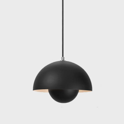 Scandinavian Macaron Single-Light Half-Moon Pendant