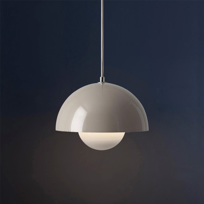 Scandinavian Macaron Single-Light Half-Moon Pendant
