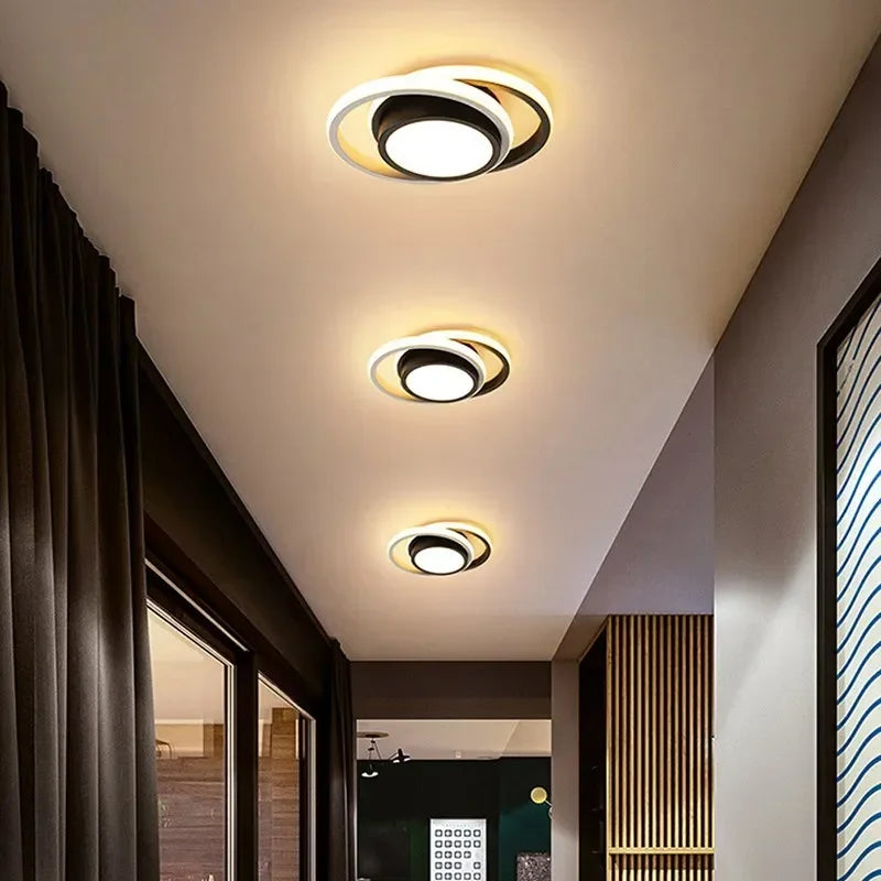 Modern Double-Ring LED Ceiling Light