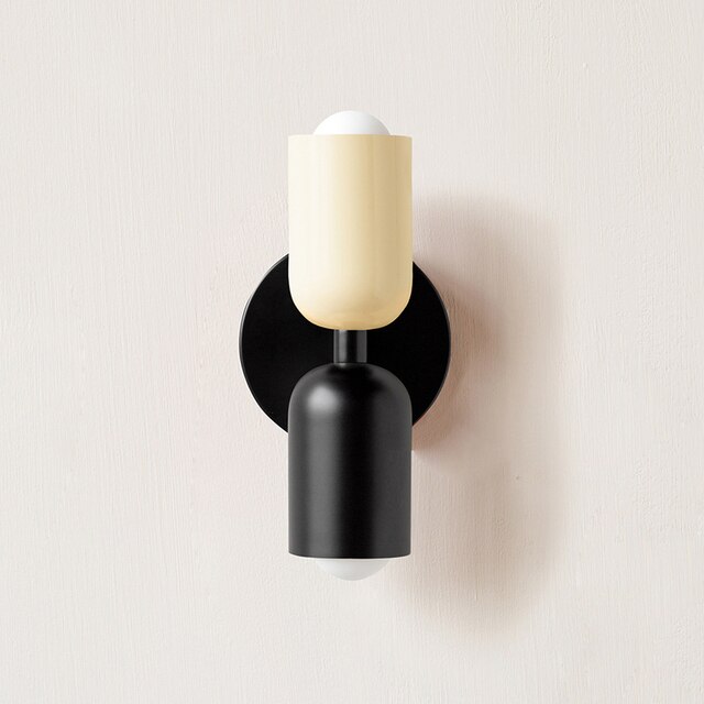 Cream Double LED Wall Sconce Set