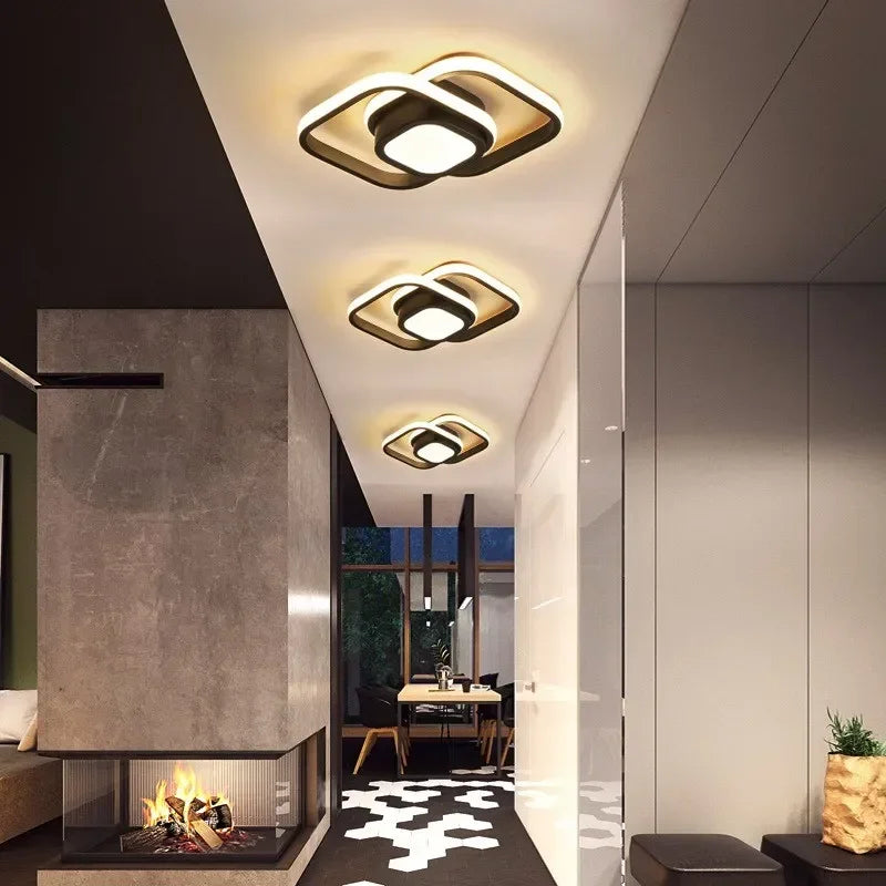 Modern Double-Ring LED Ceiling Light