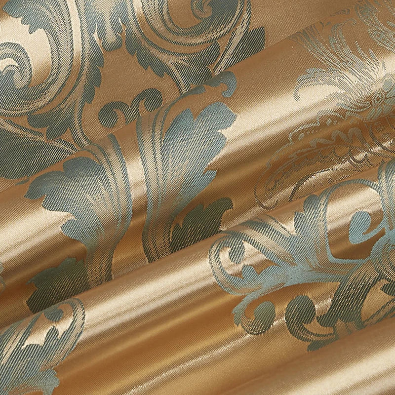 Wostar Satin Rayon Jacquard Duvet Cover Set, 220x240 Summer Luxury Bedding