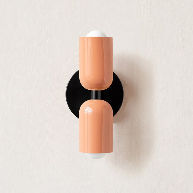 Cream Double LED Wall Sconce Set