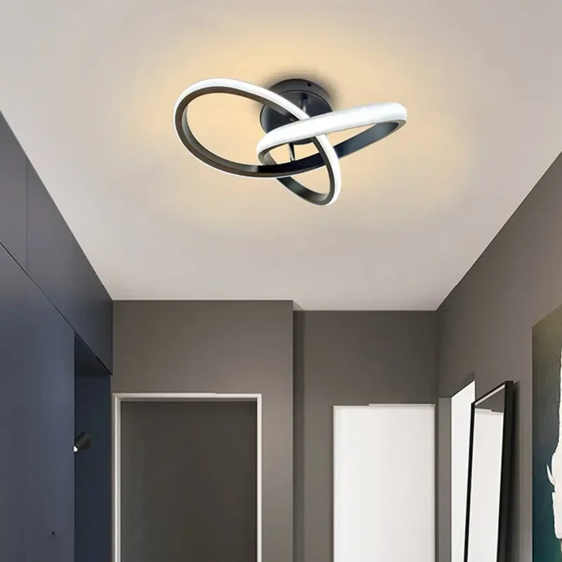 Modern Double-Ring LED Ceiling Light